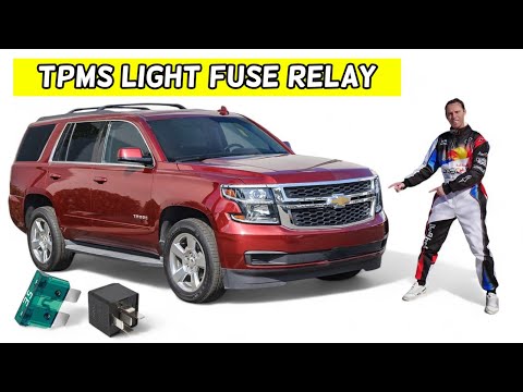 CHEVROLET TAHOE SUBURBAN TPMS LIGHT FUSE RELAY LOCATION REPLACEMENT 2015 2016 2017 2018 2019 2020