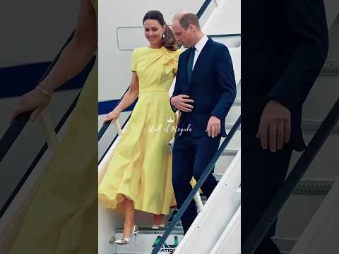 ⚜️ Princess Catherine battled strong winds during her 2022 arrival in Jamaica 💛