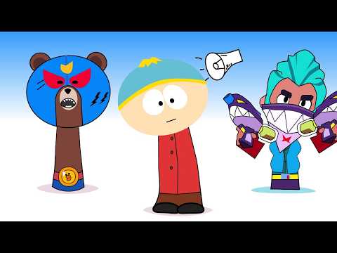 Sneakers O'Toole but south Park , Colt and  El Primo El Brown from BS sprunki oc