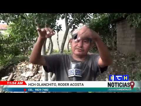Preocupados vecinos en la Col.Guanacaste de Olanchito por tremendo hundimiento de tramo carretero
