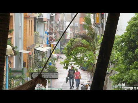 Heavy rain and strong winds lash Hong Kong as Typhoon Wipha hits | AFP
