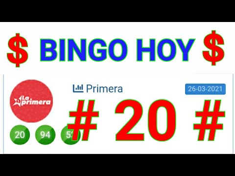 RESULTADOS de HOY...!!  ((( 20 ))) BINGO HOY / loteria LA PRIMERA de HOY / NÚMEROS QUE MÁS SALEN HOY