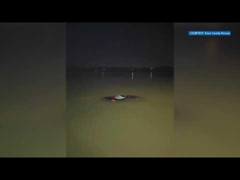 Person rescued after car goes <strong>into</strong> water
