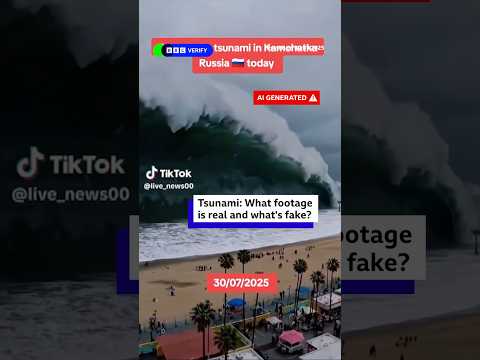 Tsunami: What footage is real and what's fake? #Earthquake #Tsunami #BBCNews