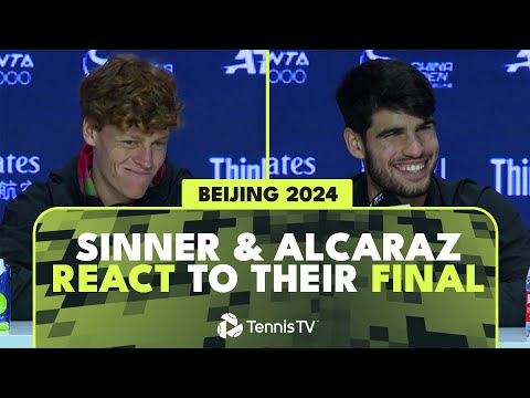 Carlos Alcaraz & Jannik Sinner React To Their EPIC Beijing Final Meeting 🗣️