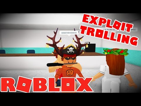 ROBLOX EXPLOIT TROLLING || GRAB KNIFE SCRIPT!!!