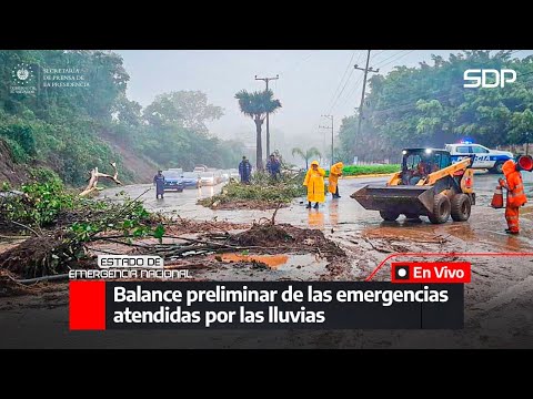 Balance preliminar de las emergencias atendidas por las lluvias