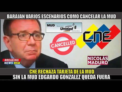 SE PRENDIO! CNE cancela la tarjeta de la MUD para dejar inhabilitado a Edmundo Gonzalez