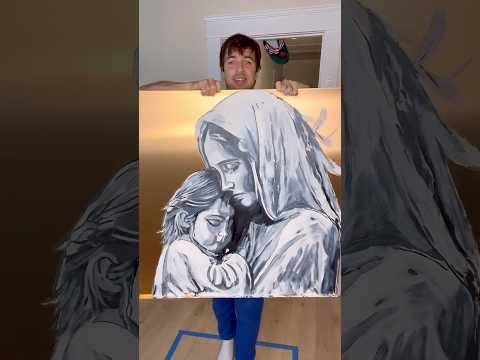 I just hope Christians like my art❤️‍🔥♾️♠️ #jesus #jesusart #faithoverfear #amen #modernart #god