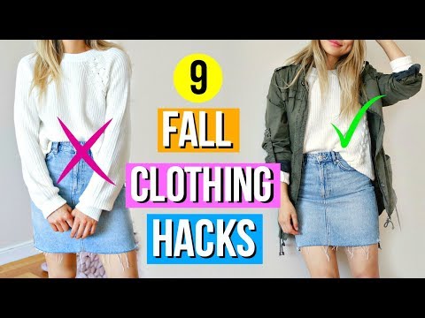 Video: 9 Fall Clothing Hacks EVERY Girl Must Know!