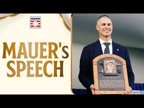 FULL SPEECH: Joe Mauer is immortalized in Cooperstown!