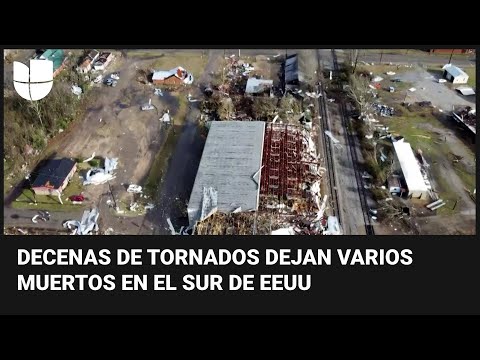 En un minuto: Decenas de tornados dejan varios muertos y una estela de destrucción en sur de EEUU