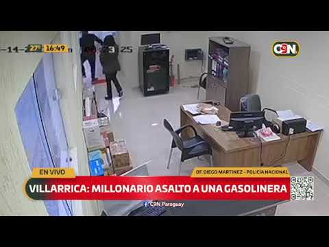Villarrica: Millonario asalto a una gasolinera