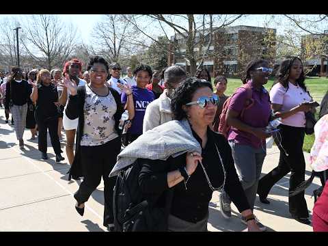 UMES concludes Women's History Month with "100 Women in Heels" march