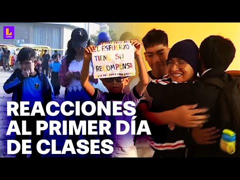 Escolares de Lima viven así su regreso a clases: Vengo a ganarme un diploma
