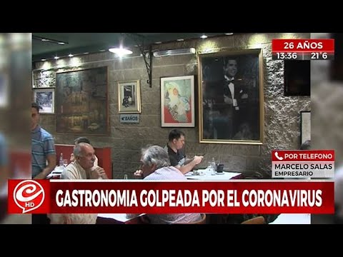 Gastronomía golpeada por el coronavirus