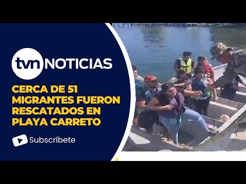 Operación de rescate exitosa: 51 migrantes son salvados en Playa Carreto, Panamá.
