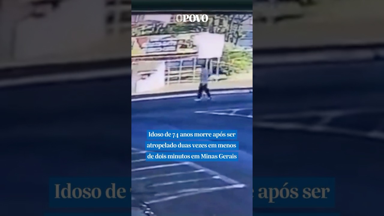 Idoso de 74 anos morre após ser atropelado duas vezes em menos de dois minutos em MinasGerais