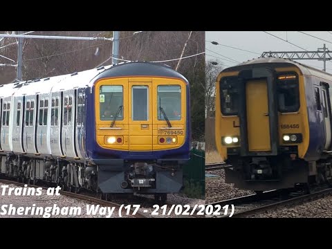 *Class 769, Class 150, Class 156* Trains at Sheringham Way (17 - 21/02/2021)