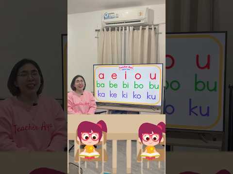 Teacher Aya Online Reading Class - Filipino Tagalog #abakada #aeiou #babebibobu #kakekikoku #dadedi