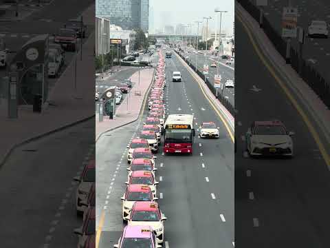 Taxis Driving to the Airport