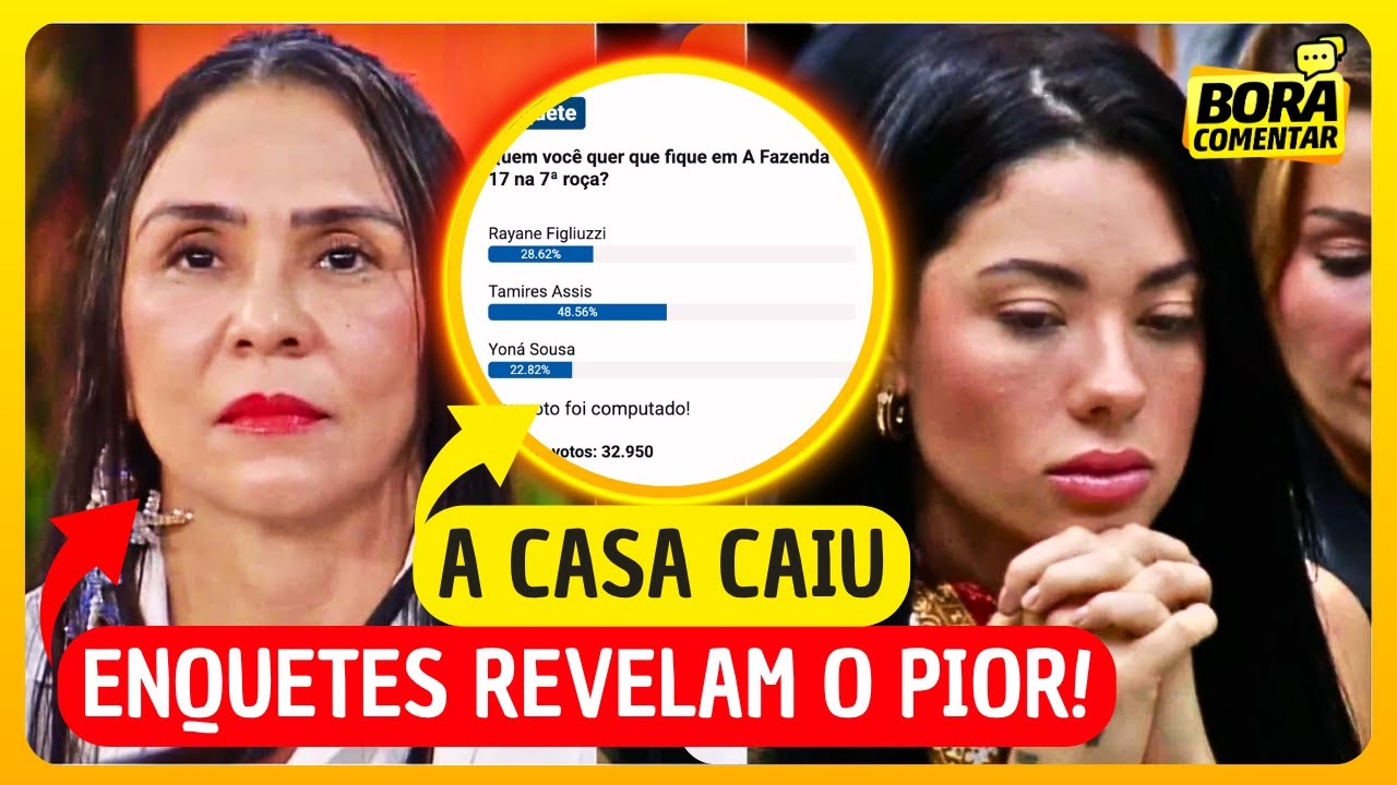 🚨ENQUETE ATUALIZADA ELIMINAÇÃO vai CHOCAR Ray ou Yoná Veja quem vai sair da A Fazenda 17 hoje TV Online 🚨ENQUETE ATUALIZADA ELIMINAÇÃO vai CHOCAR Ray ou Yoná Veja quem vai sair da A Fazenda 17 hoje
