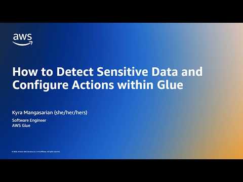 Detect and protect sensitive data in AWS Glue | Amazon Web Services