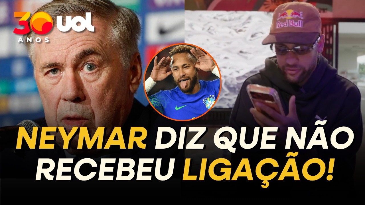 NEYMAR DIZ QUE NÃO RECEBEU LIGAÇÃO DE ANCELOTTI NO DIA DA CONVOCAÇÃO PARA COPA DO MUNDO! VEJA VÍDEO
