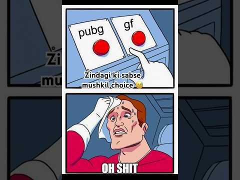 Yeh decision toh NASA wale bhi nahi le sakte! 🤯 Tum kya choose karte #pubgmemes #gamingmeme #gamer
