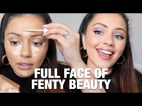 FULL FACE OF FENTY MAKEUP TUTORIAL [ FENTY FACE ] REAL SKIN + NO FILTER  | KAUSHAL BEAUTY