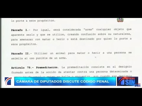 EN VIVO Cámara de Diputados discute Código Penal