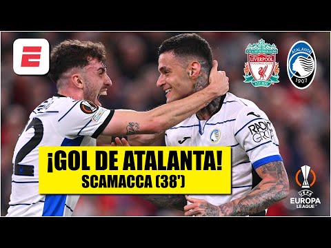 ATALANTA SORPRENDE AL LIVERPOOL. Gol de Scamacca pone el 1-0 de los italianos | Europa League