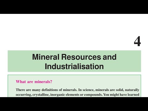Mineral Resources and Industrialisation (part 7) |10th sst chapter 4 CGBSE | SCERT | Geography