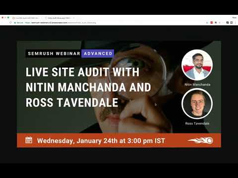 Live Site Audit by Ross Tavendale