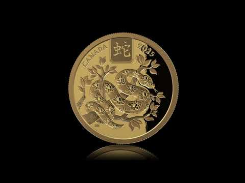 15.43g Pure Gold Coin – Lunar Year of the Snake – Mintage: 1,888
(2025)