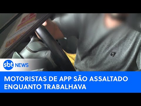Motoristas de aplicativo são assaltado por falsos passageiros| #SBTNewsnaTV (18/04/24)