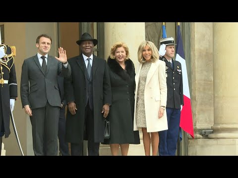 Macron accueille à l'Elysée le président ivoirien Alassane Ouattara | AFP Images