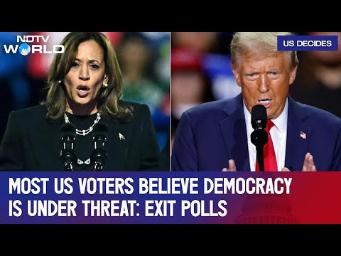 Exit Polls 2024 Live | Most US Voters Believe Democracy Is Under Threat: Exit Polls