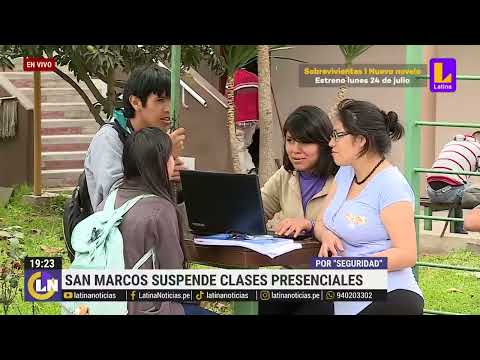 San Marcos suspende clases presenciales por seguridad ante anuncio de protesta
