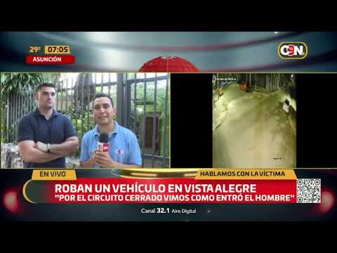 Denuncia robo de vehículo en Asunción