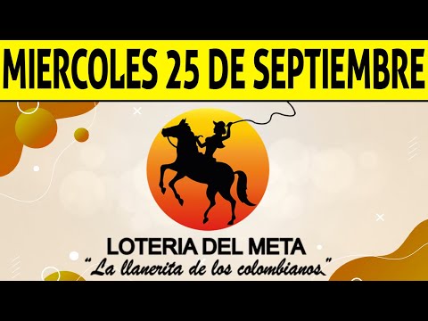 Resultados Lotería del META del Miércoles 25 de Septiembre de 2024  PREMIO MAYOR