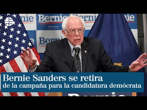 Bernie Sanders se retira de la candidatura demócrata a las presidenciales de Estados Unidos