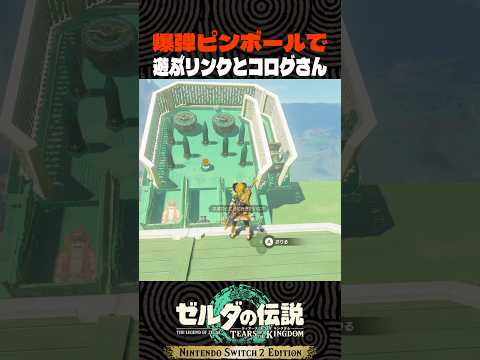 爆弾ピンボールで遊ぶリンクとコログさん【ゼルダの伝説 ティアキン】
