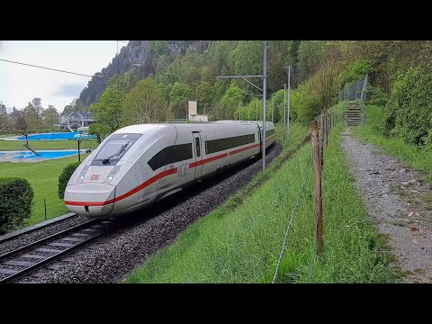 DB ICE 9012 komt door Interlaken (Zwitserland)