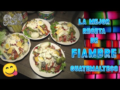 La Mejor Receta de FIAMBRE Guatemalteco 😋🥗