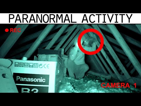 Poltergeist Activity in Attic Caught on 2 Cameras