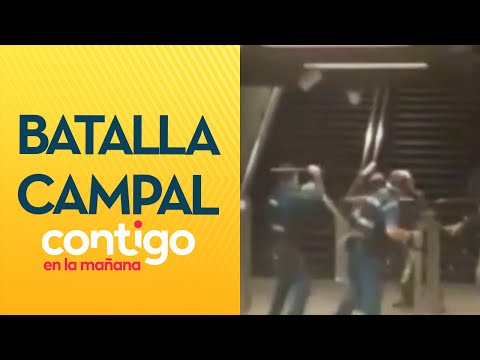 ATAQUE CON PALOS: Ambulantes propinaron golpiza a guardia del metro - Contigo en la Mañana