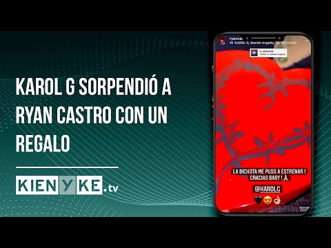 El regalo de Karol G a Ryan Castro