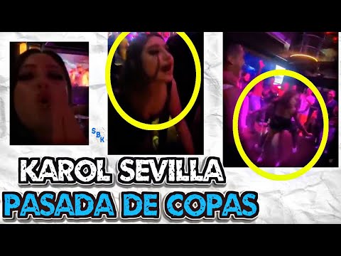 Karol Sevilla PASADA De COPAS PERREANDO En Fiesta Nocturna