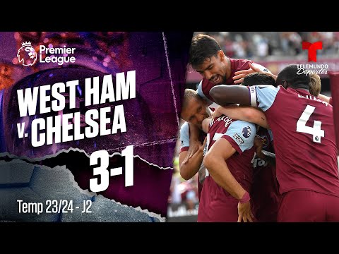 West Ham v. Chelsea 3-1 / J2 / Temp 23-24 | Premier League | Telemundo Deportes